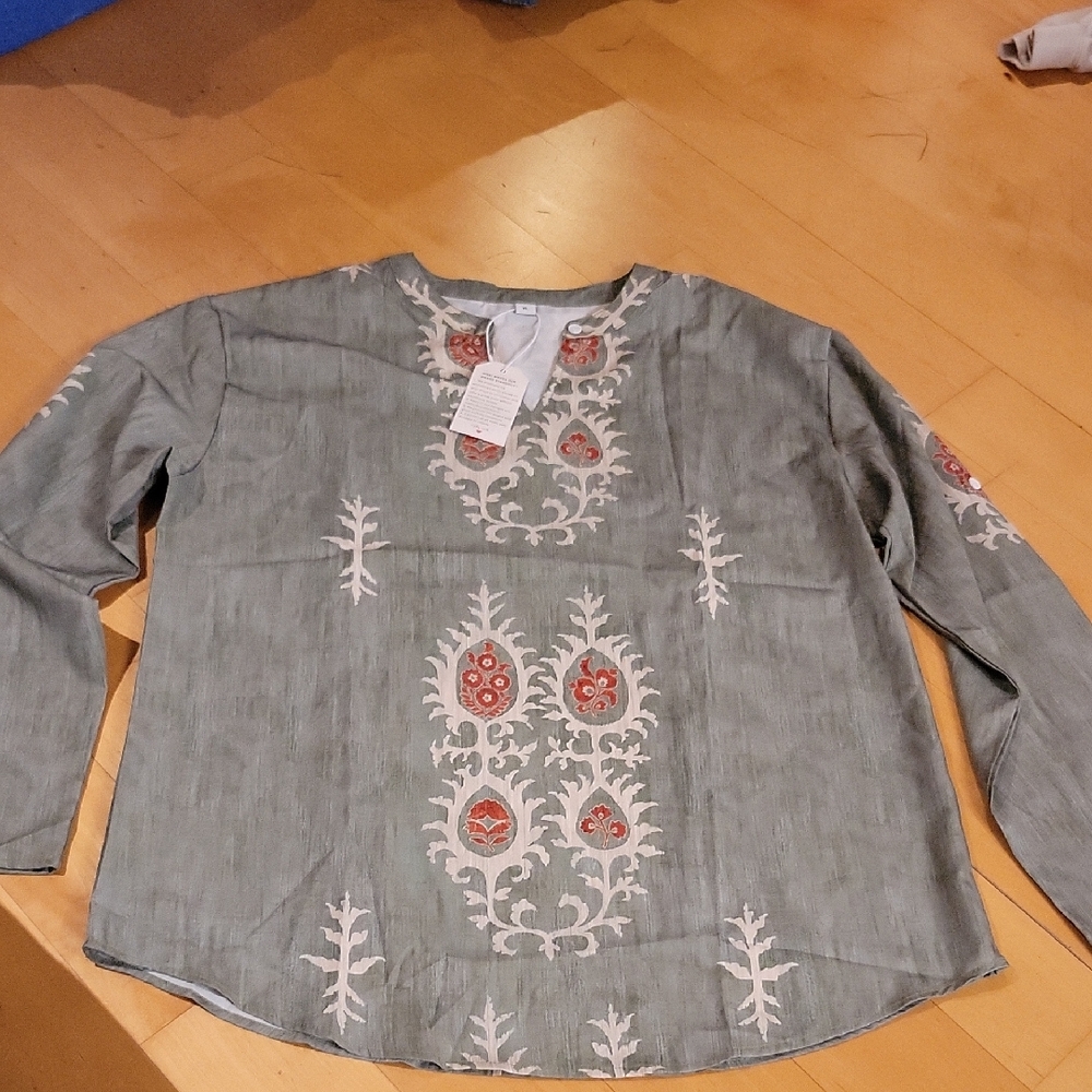 New Made With Love Long Sleeve Blouse XL